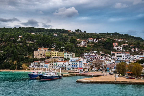 Красивый Город Патитири Острове Алониссос Греция Европа — стоковое фото