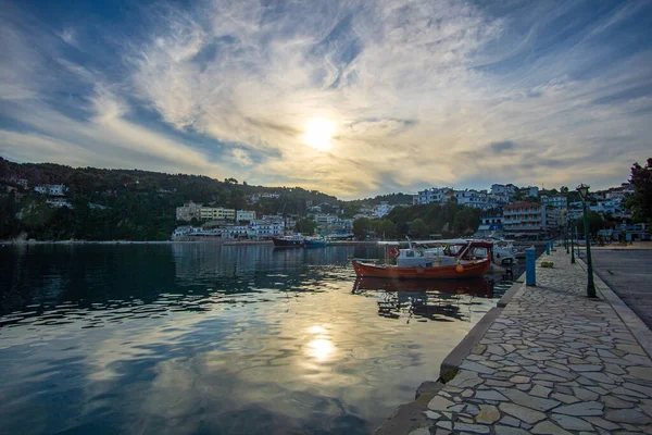 Beautiful Seaside Town Patitiri Alonissos Island Greece Europe — Stok fotoğraf