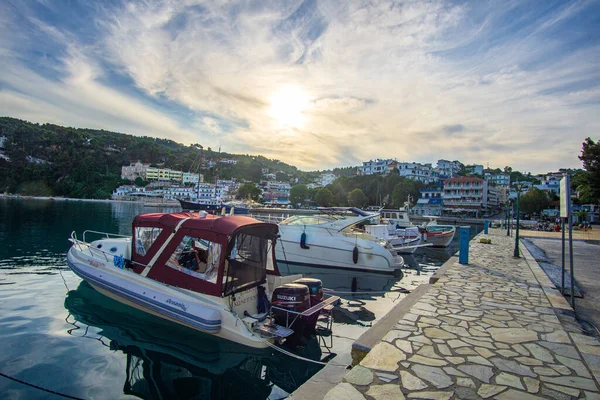Beautiful Seaside Town Patitiri Alonissos Island Greece Europe — Stok fotoğraf