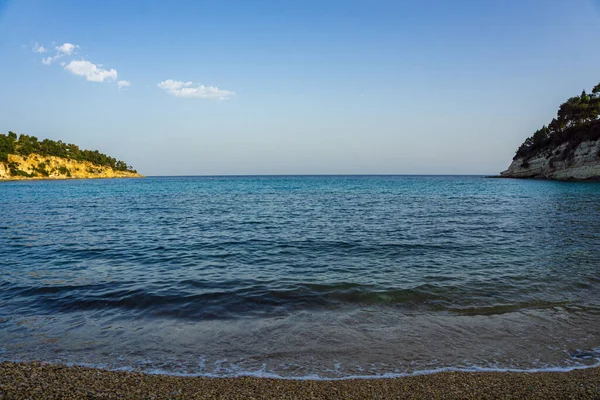 Panoramic View Chrysi Milia Beach Alonnisos Island Greece Europe — Stock Photo, Image