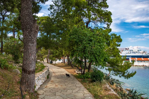 Schöne Aussicht Von Der Kleinen Insel Bourtzi Einer Kleinen Halbinsel — Stockfoto