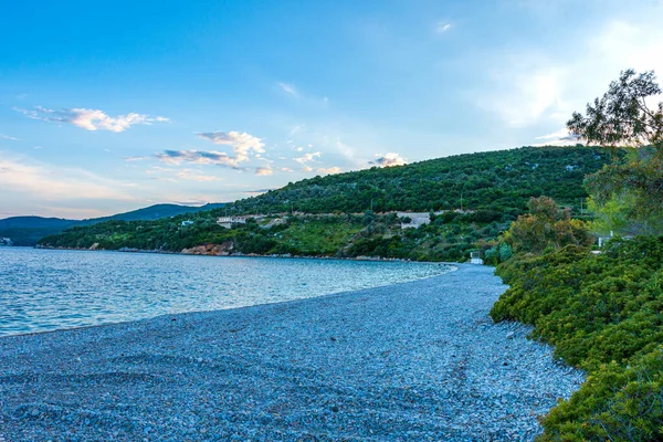 Знаменитый Пляж Агиос Димитриос Острове Алониссос Фаладес Греция — стоковое фото