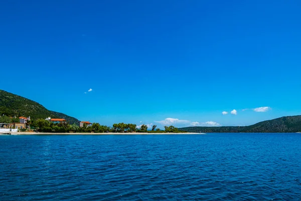 Famosa Praia Ágios Dimitrios Ilha Alonissos Sporades Grécia — Fotografia de Stock