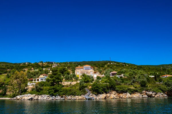 Modern Seaside Villas Houses Eastern Alonissos Island Sporades Greece —  Fotos de Stock