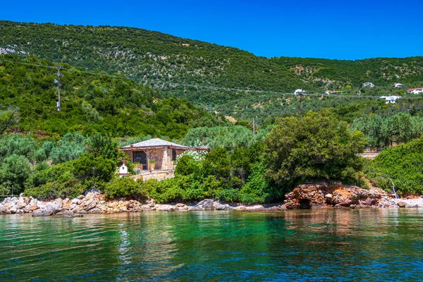 Modern Seaside Villas Houses Eastern Alonissos Island Sporades Greece — 스톡 사진