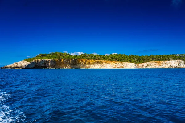 Seaside View Eastern Alonissos Island Spartines Beach Boating Alonissos Island — Stock Photo, Image