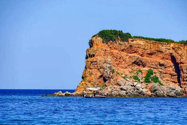 Rocky Scenery Eastern Alonissos Island Seen Boating Alonissos Sporades Greece —  Fotos de Stock