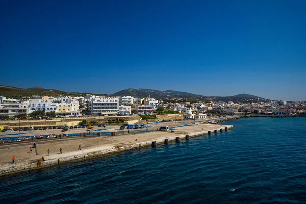 Beautiful View Island Tinos Deck Ferry Boat Sporades Greece Europe — Stockfoto