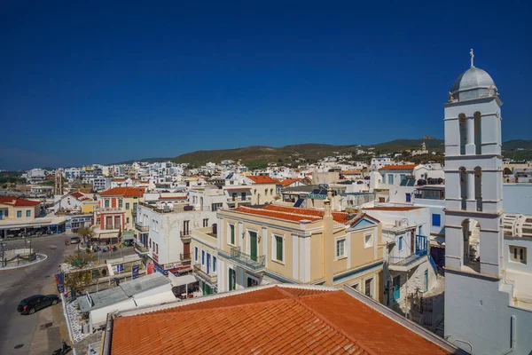 Urban View Chora Town Tinos Island Port Tinos Cyclades Greece — Stockfoto