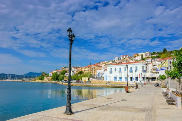 Urban View Beautiful Seaside City Pylos Located Western Messenia Peloponnese — ストック写真