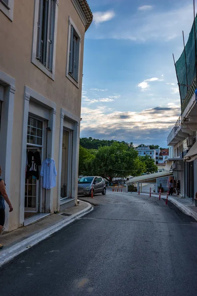 Urban View Beautiful Seaside City Pylos Located Western Messenia Peloponnese — Photo