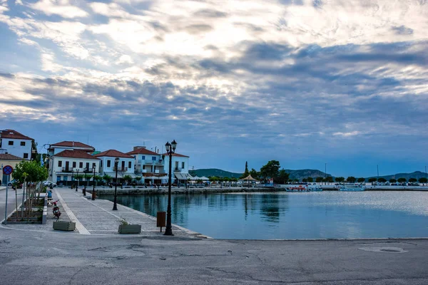 Urban View Beautiful Seaside City Pylos Located Western Messenia Peloponnese — Foto de Stock