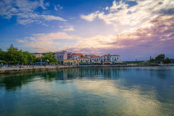 Stadtansicht Der Schönen Küstenstadt Pylos Westlichen Messenia Auf Der Peloponnes — Stockfoto