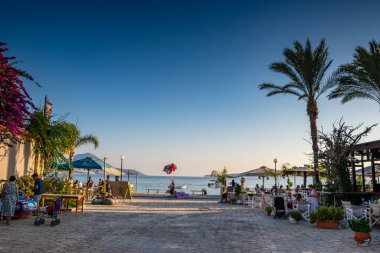 Summer scenery from the seaside village of Gialova near Pylos city in Messinia, Peloponnese, Greece, Europe