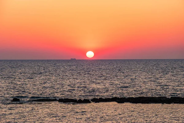 Iconic View Methoni Castle Ionian Sea Sunset Methoni Castle Biggest — Stockfoto