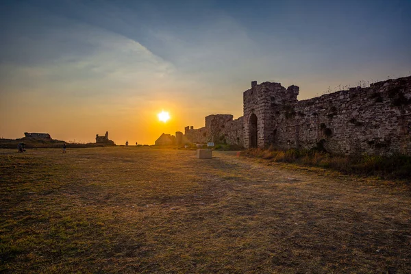 Archaeological Site Methoni Castle Built Venetians Early 13Th Century Biggest — Fotografia de Stock