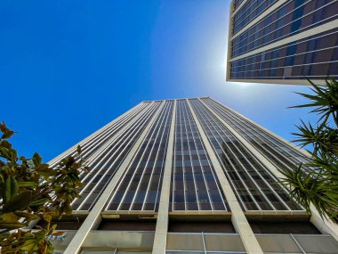 The iconic tower of Athens, Greece. It is the tallest structure in Metropolitan dense populated area in Kifisias and Alexandras avenues in Attica, Greece, Europe