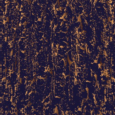 Tozlu altın ve koyu lacivert renkli zengin desenli doğal, pürüzsüz, soyut yengeç yüzey deseni.