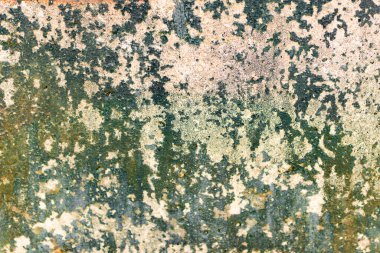 Doku, duvar, beton, arka plan olarak kullanılabilir. Çizik ve çatlaklarla dolu bir duvar parçası.