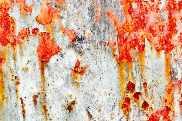 Texture of a metal wall with cracks and scratches which can be used as a background