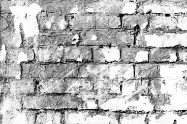 Doku, tuğla, duvar, arka plan olarak kullanılabilir. Çizik ve çatlaklarla tuğla dokusu