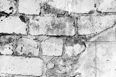 Doku, tuğla, duvar, arka plan olarak kullanılabilir. Çizik ve çatlaklarla tuğla dokusu