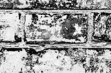 Doku, tuğla, duvar, arka plan olarak kullanılabilir. Çizik ve çatlaklarla tuğla dokusu