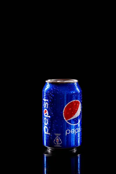 Nikopol Dnepropetrovsk Region Ukraine November 2021 Can Chilled Pepsi Cola — Stock Photo, Image