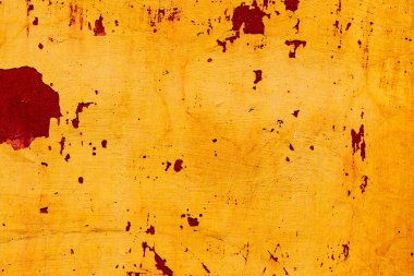 Doku, duvar, beton, arka plan olarak kullanılabilir. Çizik ve çatlaklarla dolu bir duvar parçası.