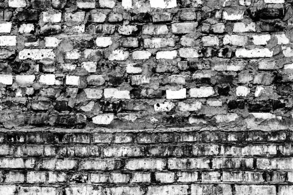 Texture Brick Wall Can Used Background Brick Texture Scratches Cracks — Stock Photo, Image