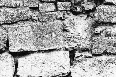 Doku, tuğla, duvar, arka plan olarak kullanılabilir. Çizik ve çatlaklarla tuğla dokusu