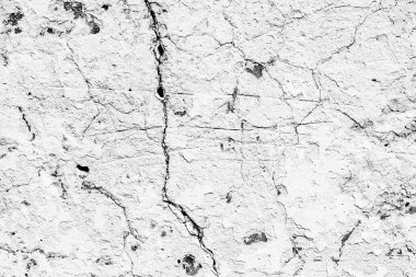 Doku, duvar, beton, arka plan olarak kullanılabilir. Çizik ve çatlaklarla dolu bir duvar parçası.