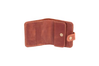 Leather bag solated on white background