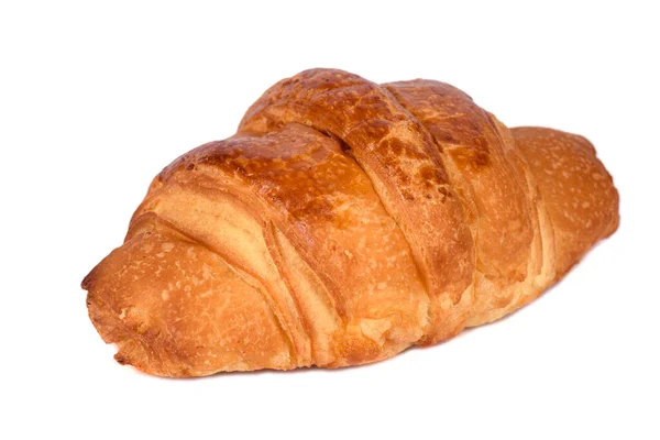 Köstliche Frische Croissants Auf Weißem Hintergrund Croissants Isoliert — Stockfoto