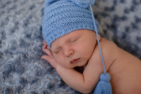 Bebê Recém Nascido Dormir Primeiros Dias Vida Bonito Bebê Recém — Fotografia de Stock