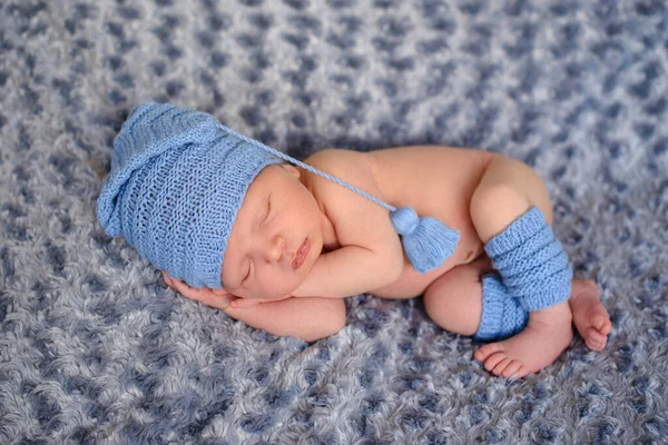 Bebê Recém Nascido Dormir Primeiros Dias Vida Bonito Bebê Recém — Fotografia de Stock