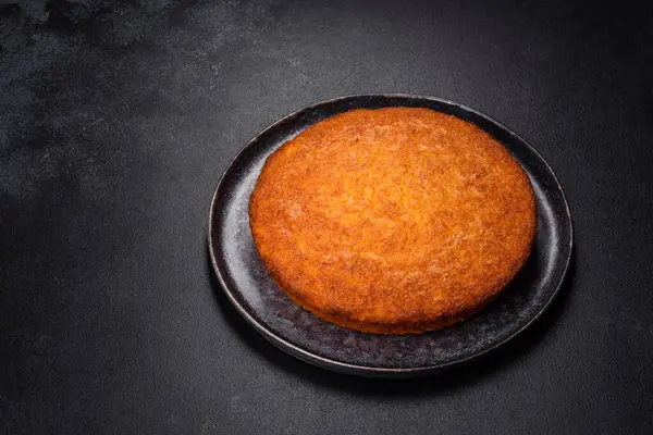 Sweet Homemade Дающий Тыквенный Пирог Поесть — стоковое фото
