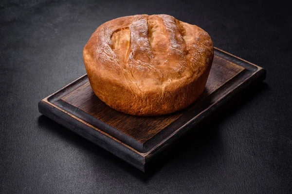 Ekşi Hamurlu Yapımı Sağlıklı Ekmek Geleneksel Ekmek Yapımı — Stok fotoğraf