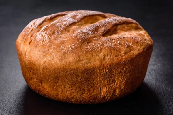 Солоний Сільський Домашній Здоровий Хліб Традиційний Хліб Домашня Випічка — стокове фото