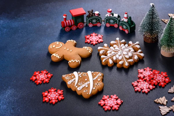 Christmas Gingerbread Delicious Gingerbread Cookies Honey Ginger Cinnamon — Foto Stock