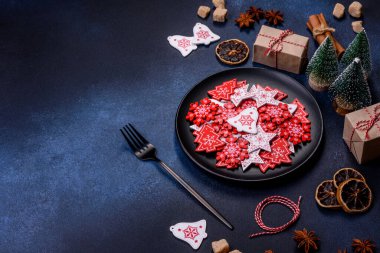 Christmas, New Year, DIY, holidays preparation and creativity concept. Getting ready to celebration