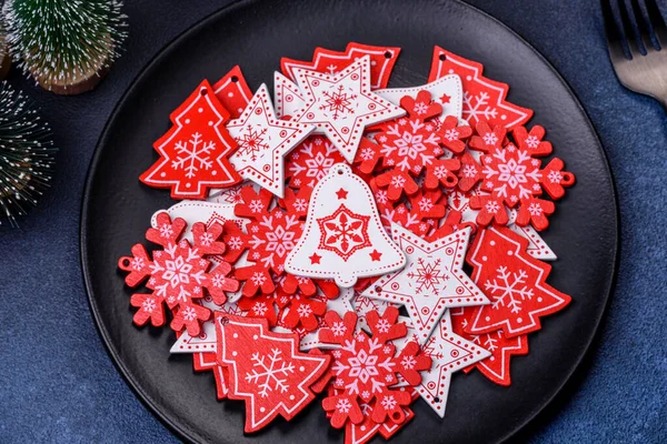 Christmas, New Year, DIY, holidays preparation and creativity concept. Getting ready to celebration