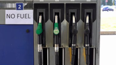 İngiltere, İngiltere, İngiltere, Londra Eylül 2021 - Petrol istasyonu Brexit 'e benzin verilmeden kapandı 