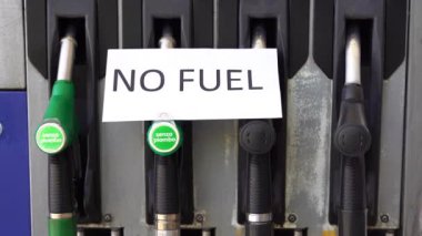 İngiltere, İngiltere, İngiltere, Londra Eylül 2021 - Petrol istasyonu Brexit 'e benzin verilmeden kapandı 