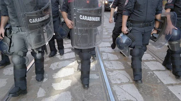 Closeup View Policemen Shields — Stock Photo, Image