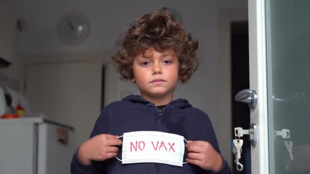 Europa Italia Decisión Vacunar Vacunar Vax Pro Vax Niños Pequeños — Vídeos de Stock