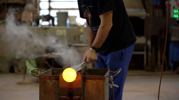 Murano Venice Italy November 2021 Making Famous Venetian Glass Murano — Stock Photo, Image