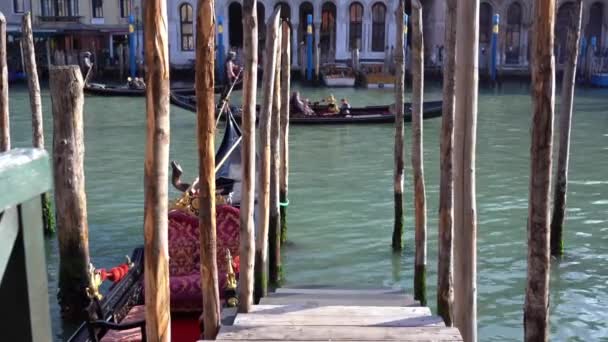 Europa Italien Venedig November 2021 Lagunfilm Från Venedig — Stockvideo