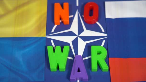 Európa Oroszország Ukrajna Közötti Háború Kezdete Amerika Európa Nato Félnek — Stock videók