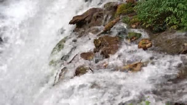 Prachtige Beelden Van Een Kleine Waterval — Stockvideo